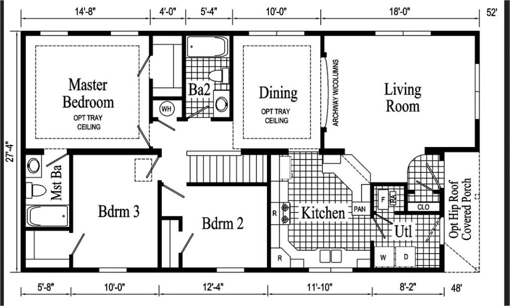 18 x 60 Mobile Home Floor Plans Mobile Homes Ideas