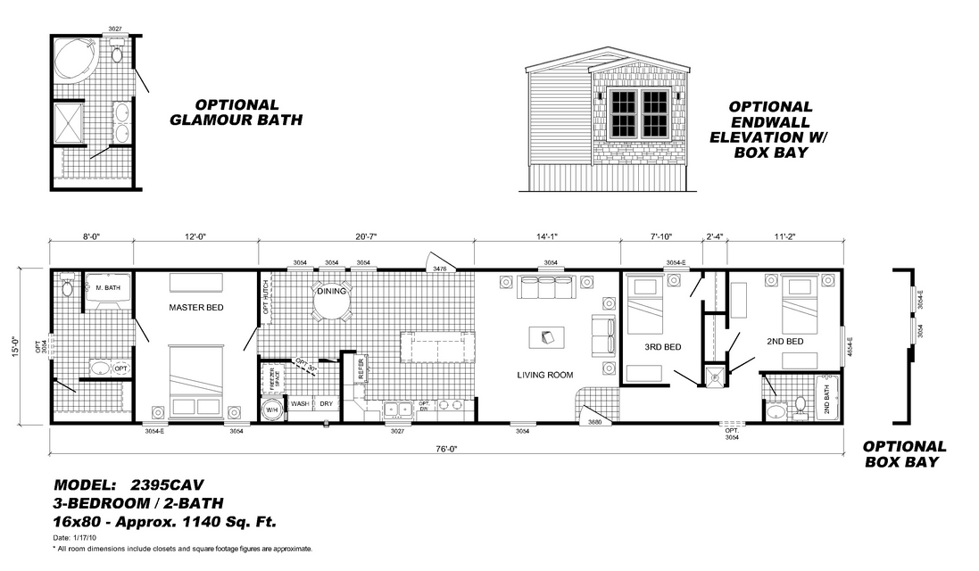 Home Floor Plans Mobile Home Floor Plans 16 X 80