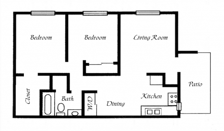 mobile home floor plans 2 bedroom