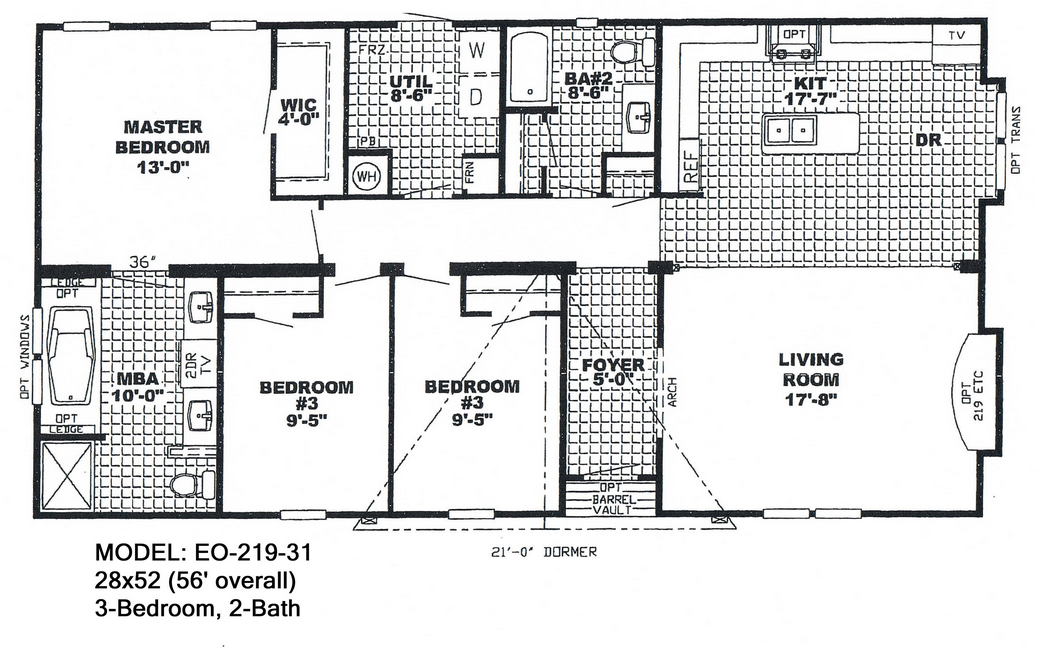 Mobile Home Floor Plans Double Wide Mobile Homes Ideas