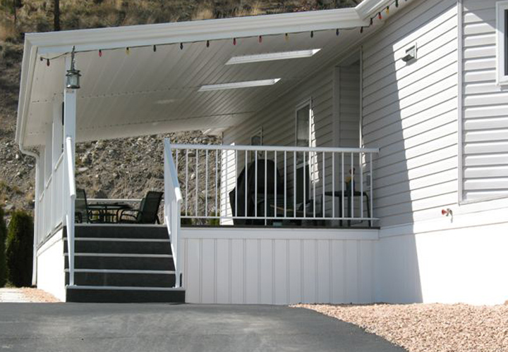 This is a Example Mobile Home Skirting Vinyl Mobile