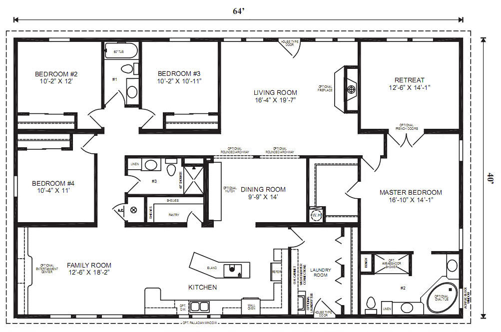 Modular Home Plans 4 Bedrooms Mobile Homes Ideas