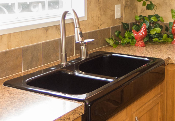 manufactured home kitchen sink size