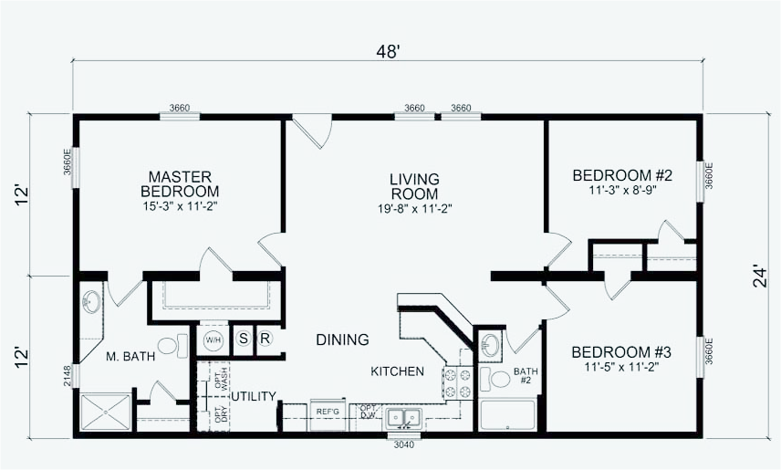 24 x 48 Mobile Home Floor Plans | Mobile Homes Ideas