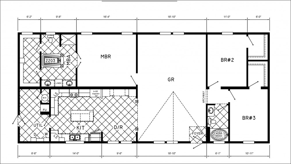 Mobile Home Floor Plans 3 Bedrooms | Mobile Homes Ideas