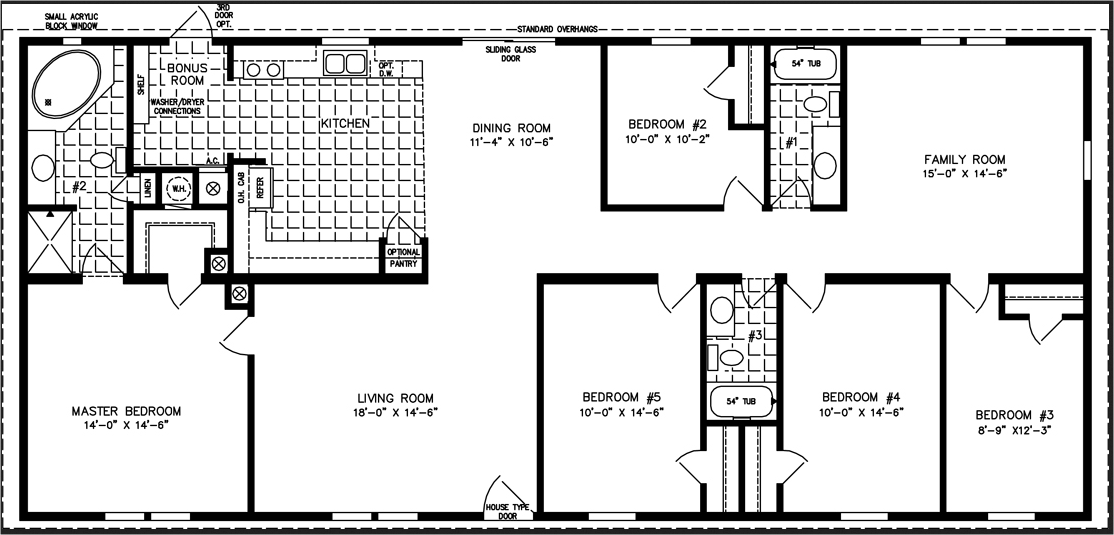 5 Bedroom House Plan Examples