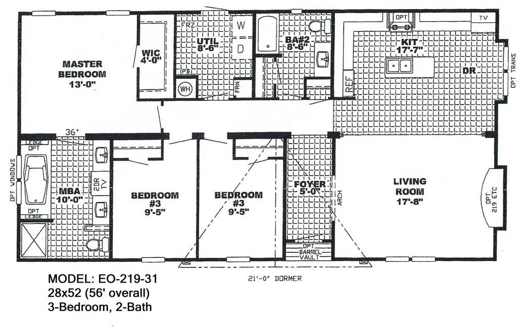 Mobile Home Floor Plans Double Wide | Mobile Homes Ideas