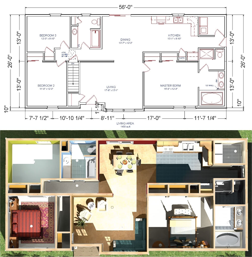 Modular Home Blueprints Plans Mobile Homes Ideas