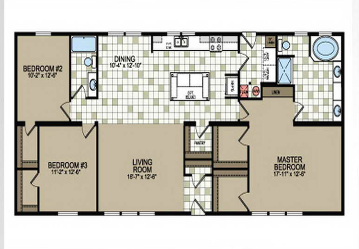 New Mobile Home Plans Double Wide