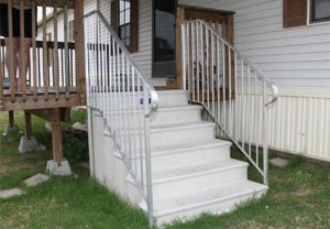 Pre Built Stairs For Mobile Homes 300x208 
