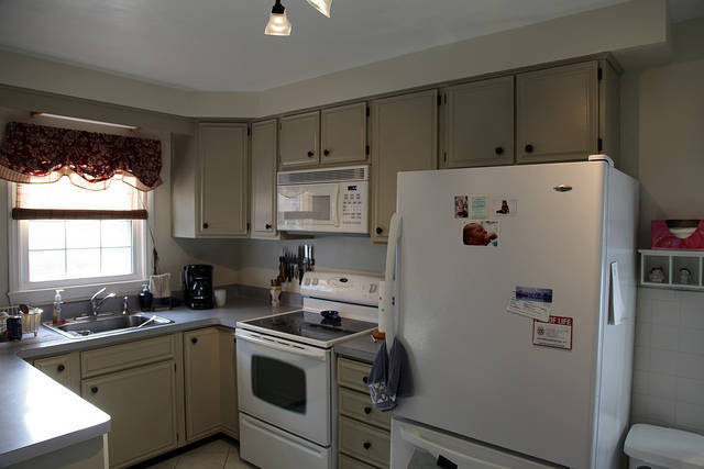 Simple kitchen remodel in mobile home