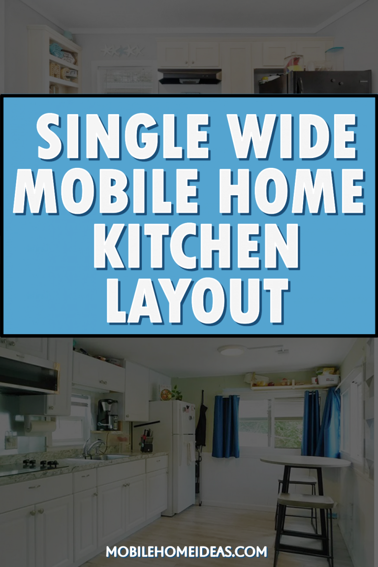 Single Wide Mobile Home Kitchen Layout Options
