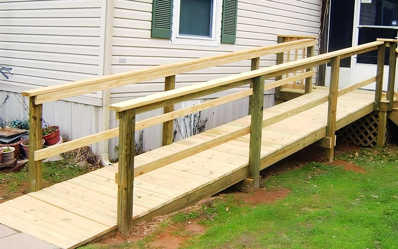 wooden ramps for mobile homes
