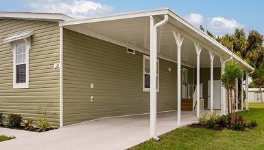 carport posts for mobile home