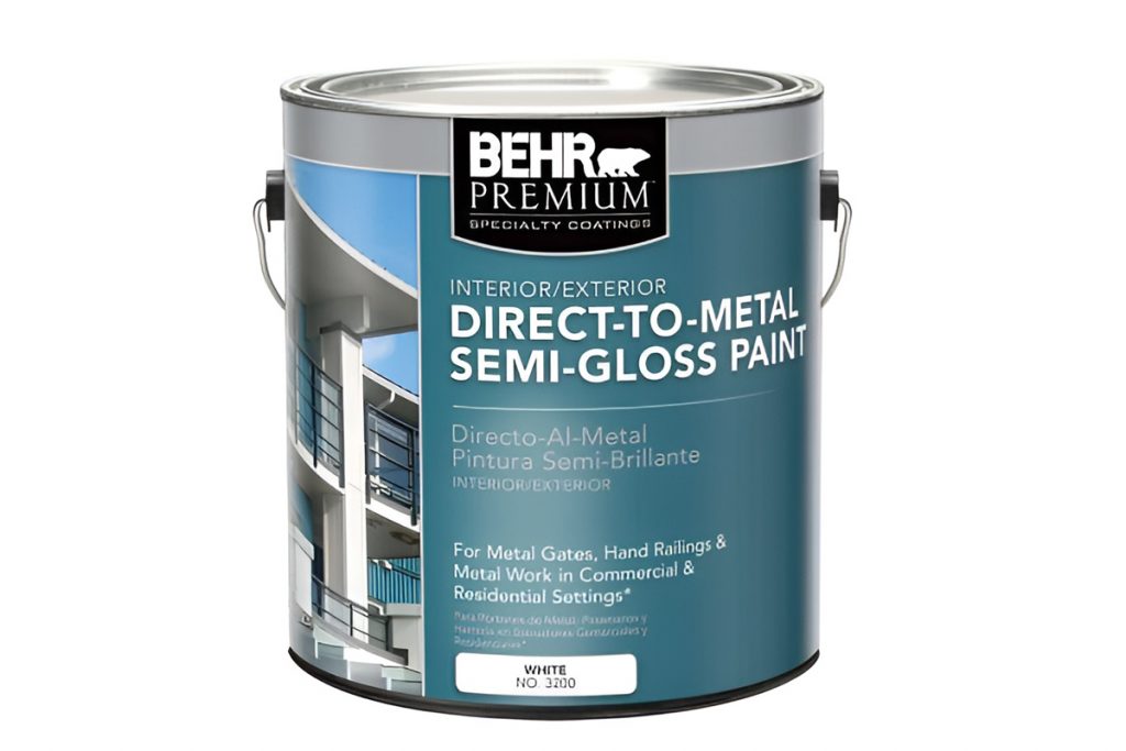 Direct-To-Metal Semi-Gloss Paint for Mobile Home