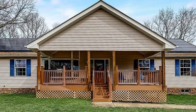 Double Wide Mobile Home Front Porch Designs