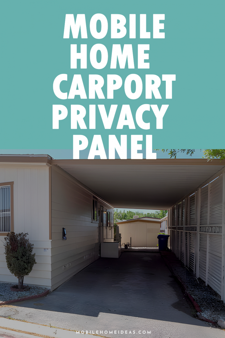 10 Mobile Home Carport Privacy Panel Ideas