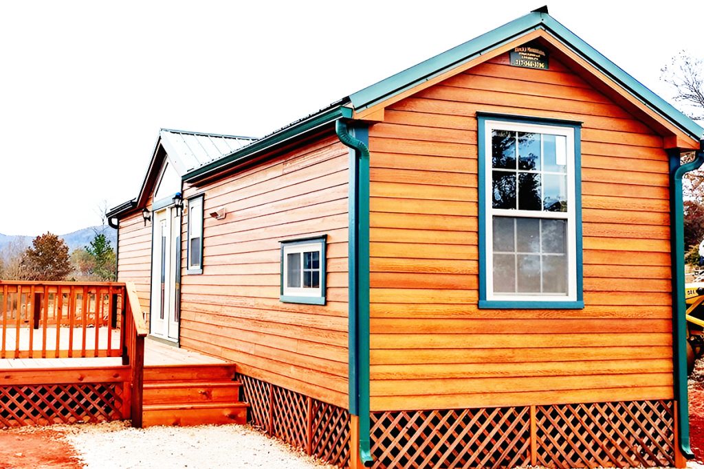 Mobile Home with Cedar Bevel Siding