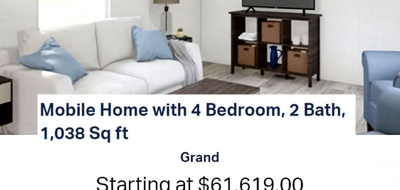 Four-Bedroom Mobile Homes Under $100K