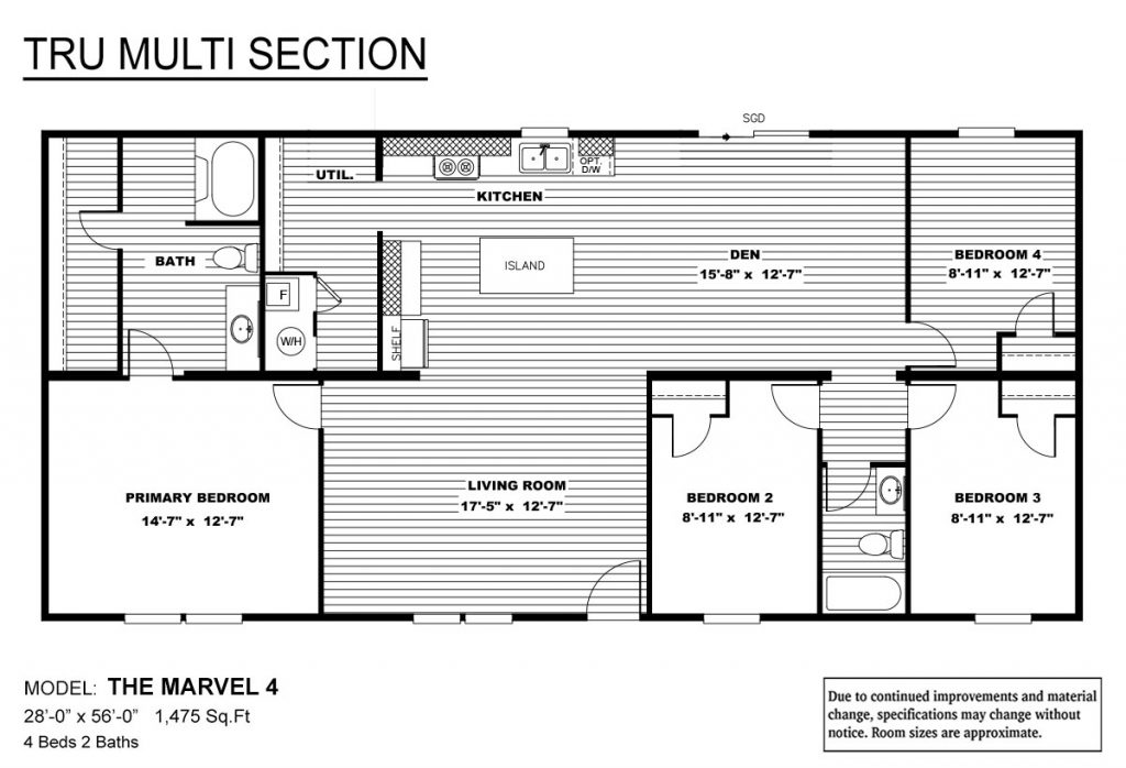 Marvel-4 Floor Plans
