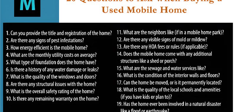 Questions to Ask When Buying a Used Mobile Home