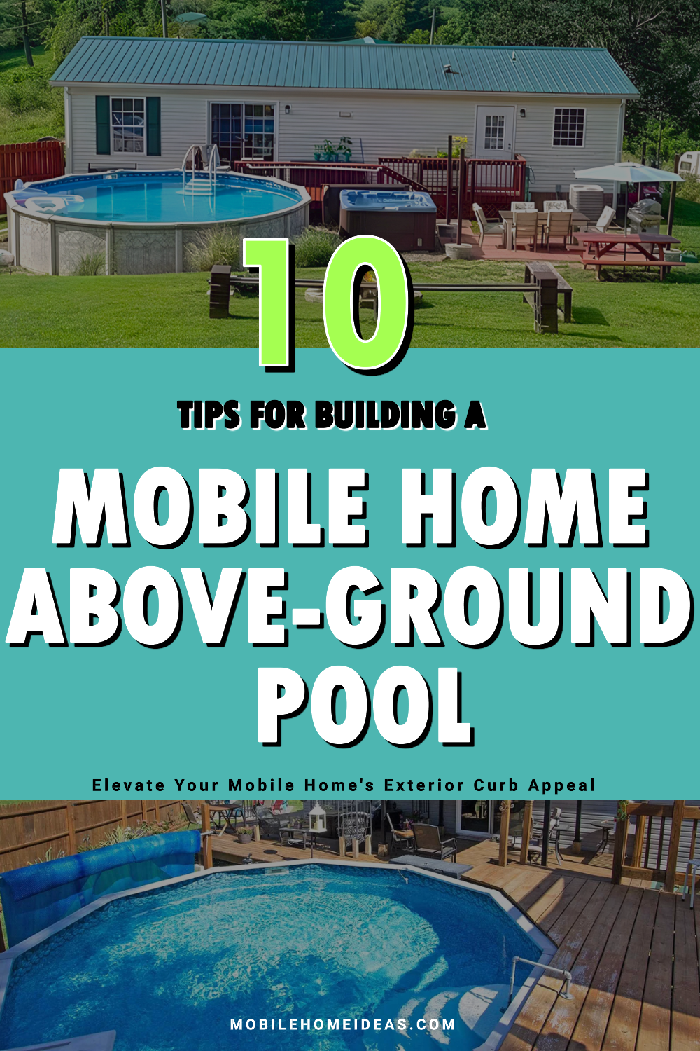 10 Tips for Building a Mobile Home Above-Ground Pool