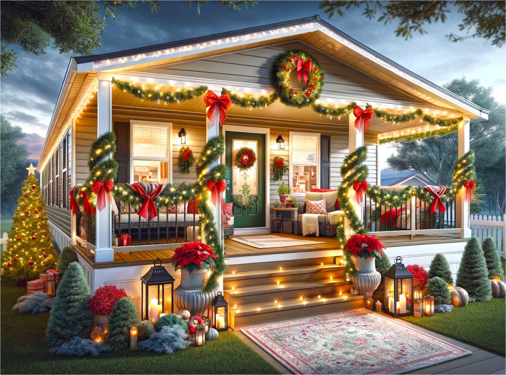 Mobile-Home-Christmas-Door Mat