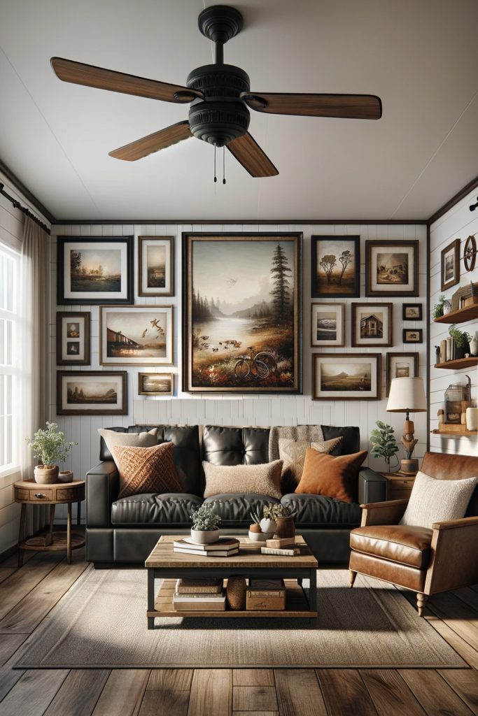 Mobile-Home-Home-Living-Room-Gallery-Wall-with-Local Arts