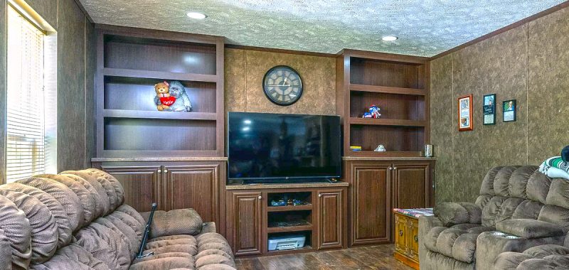 Removing a Built-In TV Cabinet in a Mobile Home