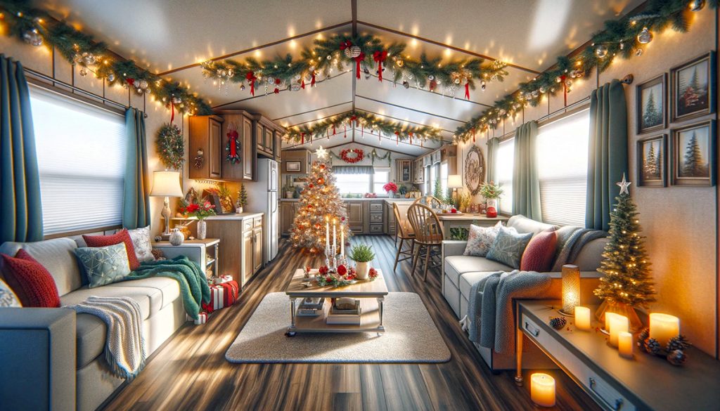 decorating a mobile home for christmas