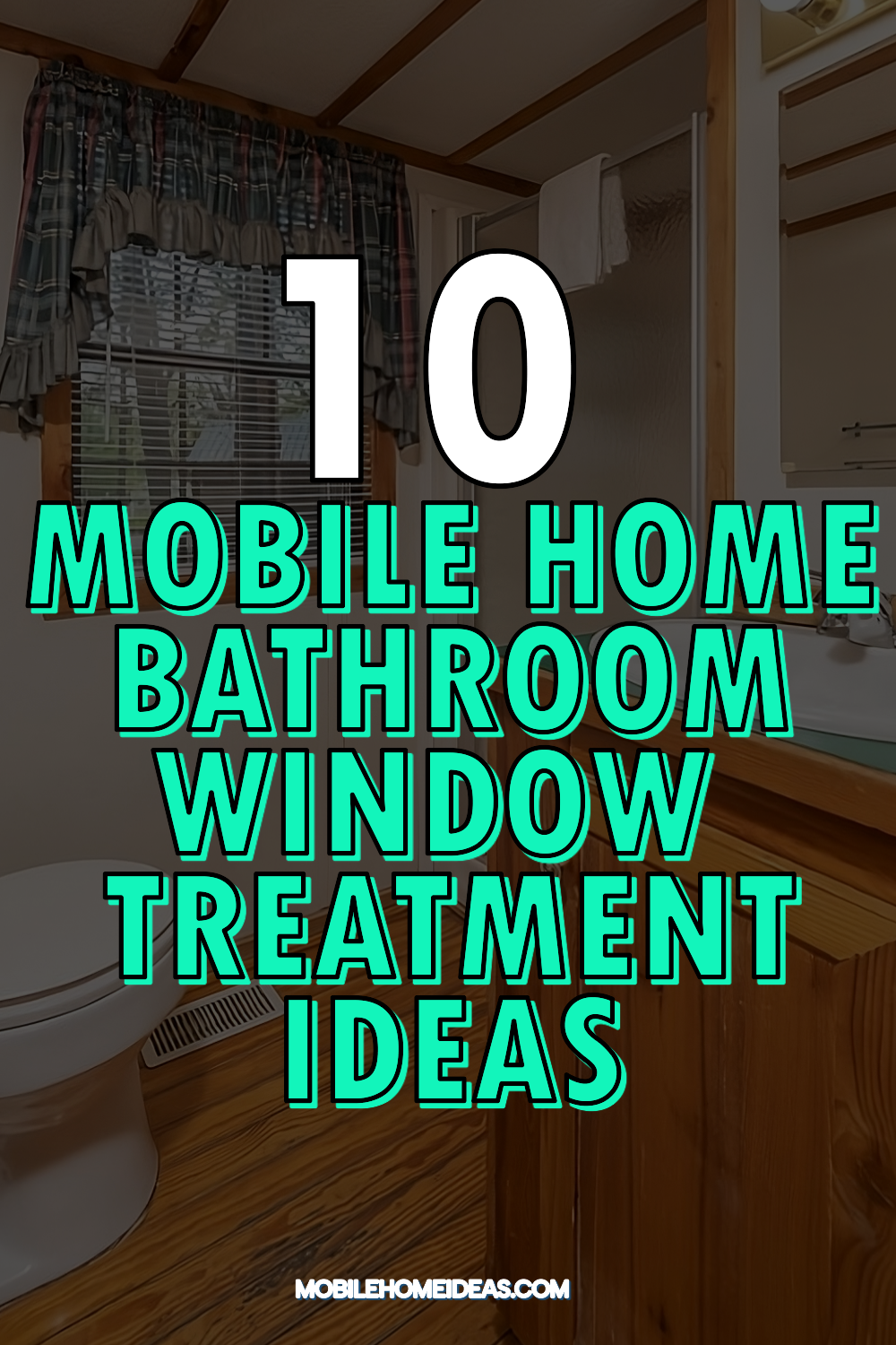 10 Mobile Home Bathroom Window Curtain Ideas