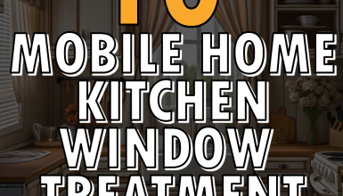 10 Mobile Home Kitchen Window Treatment Ideas