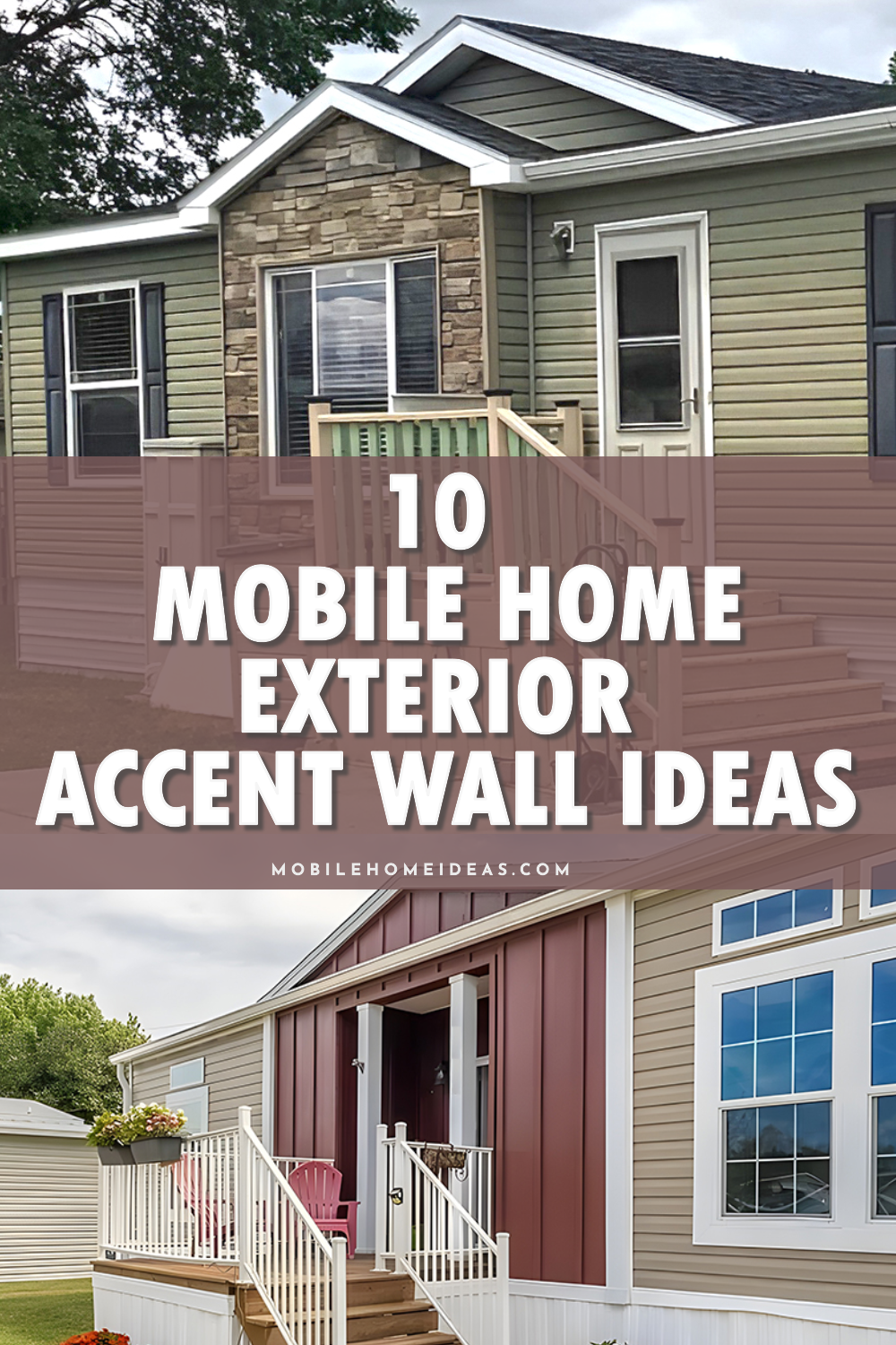 10 Mobile Home Exterior Accent Wall Ideas