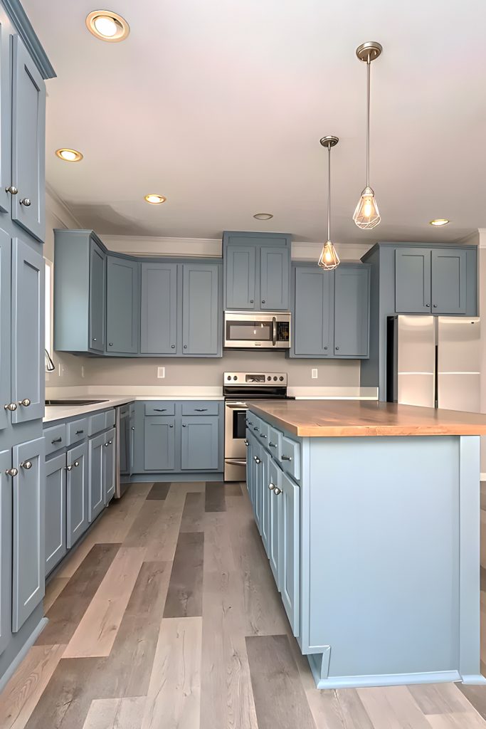 Mobile-Home-Kitchen-Cabinet-Light Blue--Colo