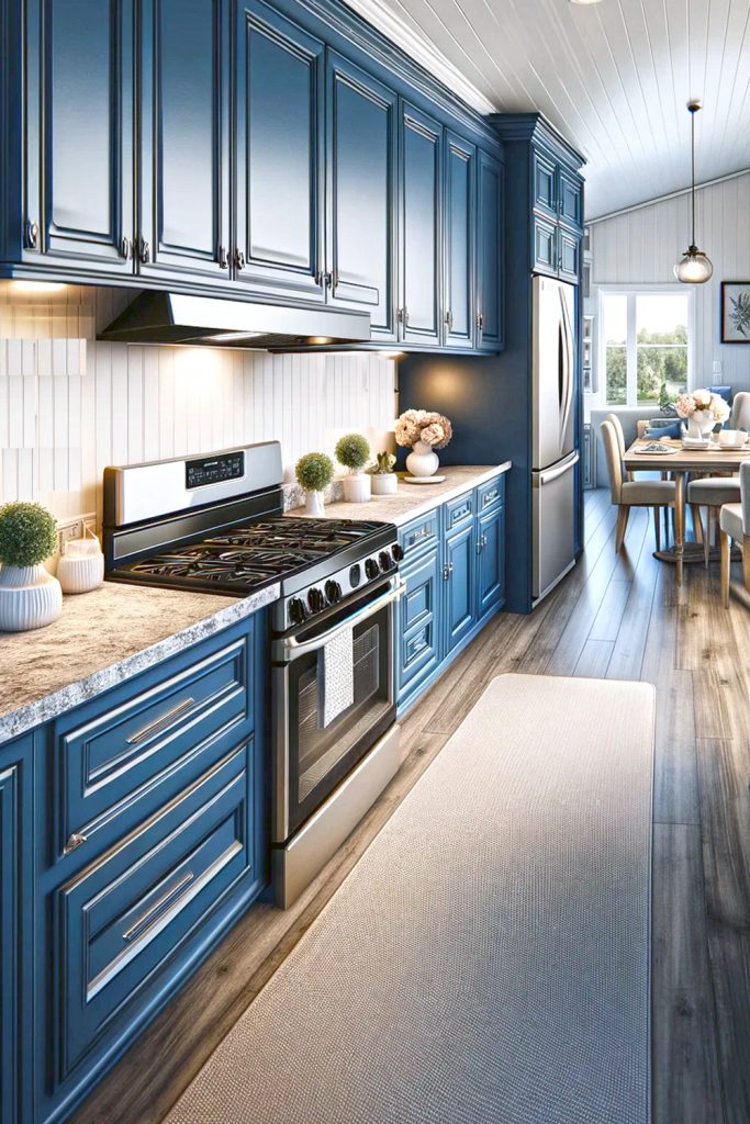 Mobile-Home-Kitchen-Cabinet-Navy Blue--Color.