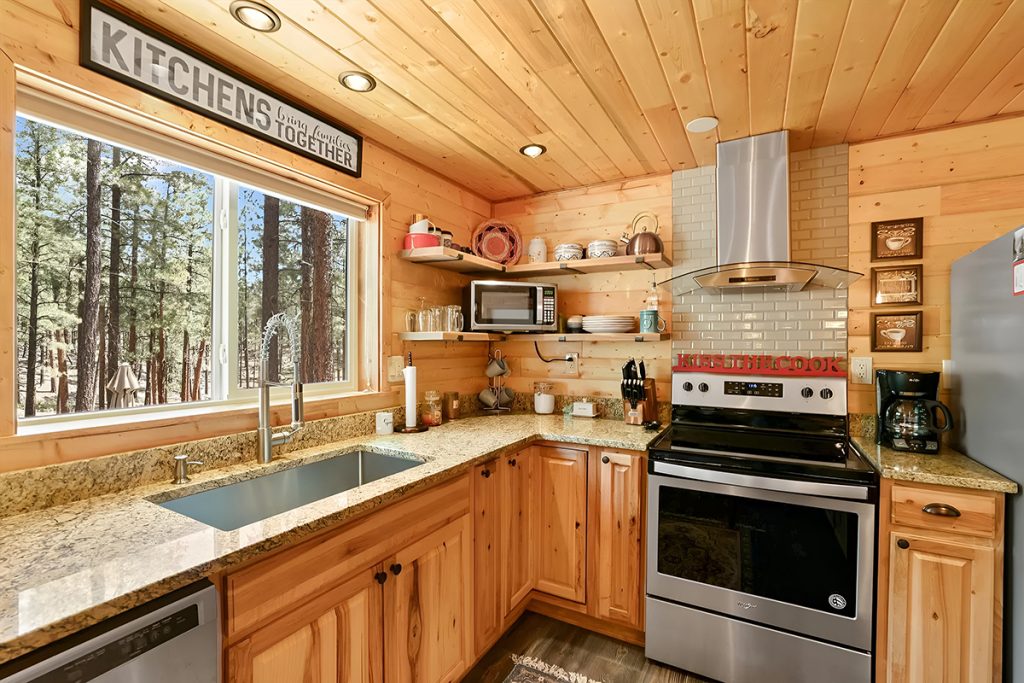 Mobile-Home-Log-Cabin-Kitchen