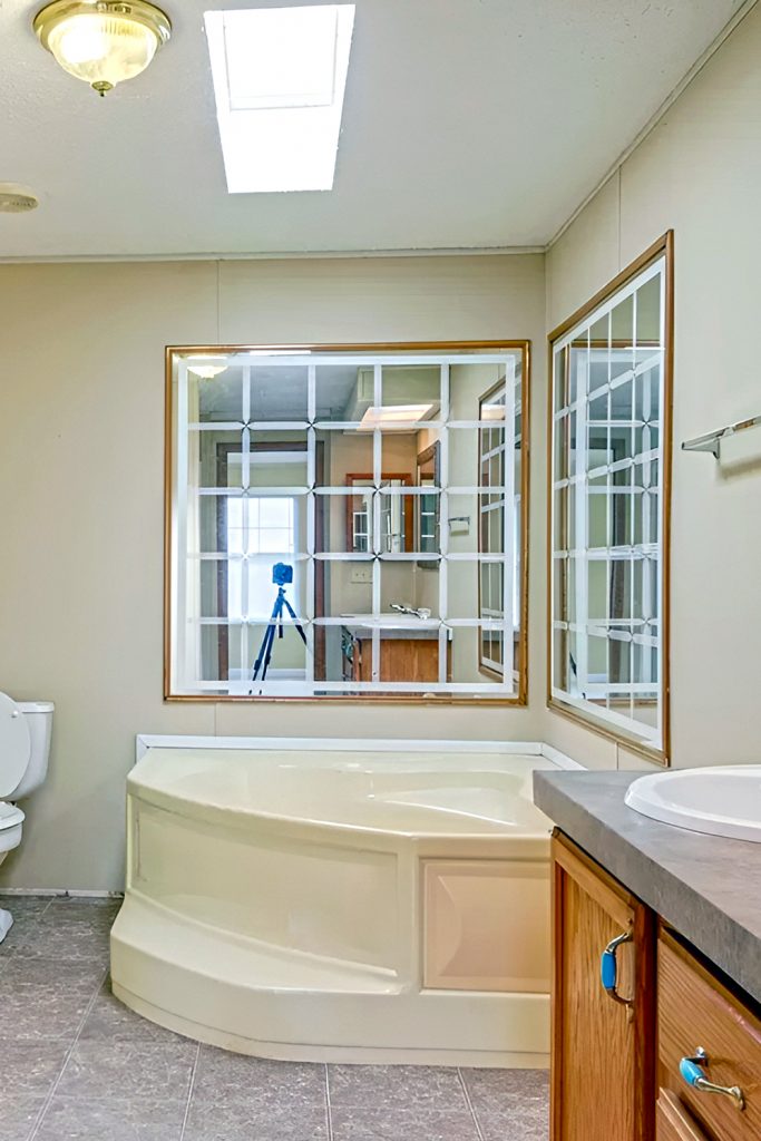 Mobile-Home-Master-Bathroom-Large Mirrors