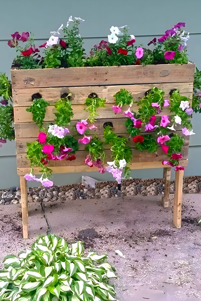 Mobile-Home-Raised Bed on Legs