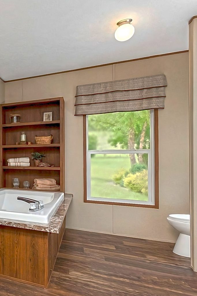 Mobile-Home-Bathroom-Window-with-Roman Shade