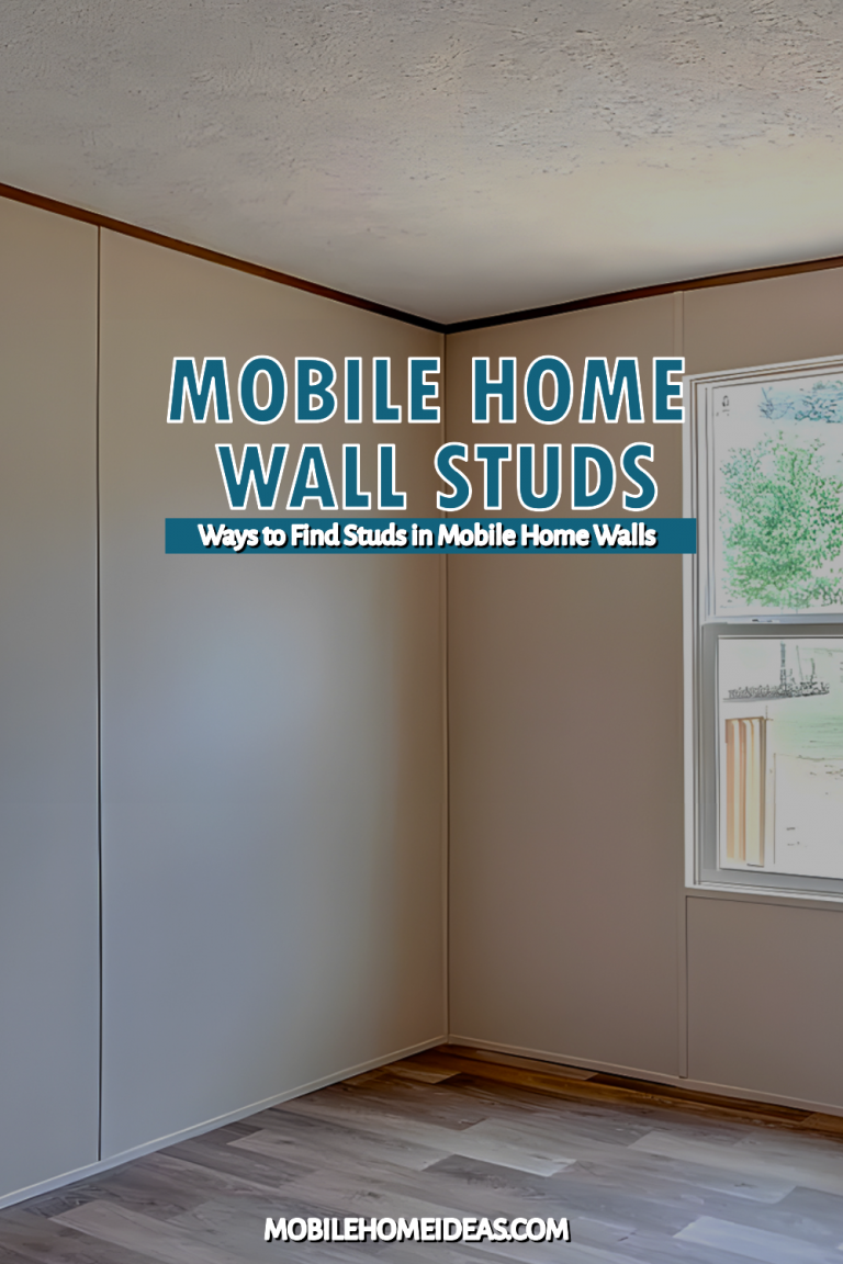 Ways to find studs in mobile home walls using several simple methods