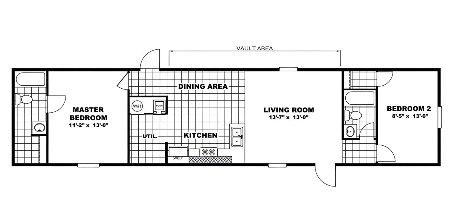 2-bedroom-14x70-mobile-home-floor-plan