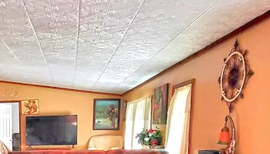 How to Install Peel and Stick Tiles on a Mobile Home Ceiling