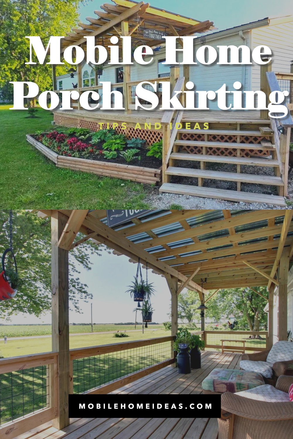 15 Mobile Home Porch Skirting Ideas