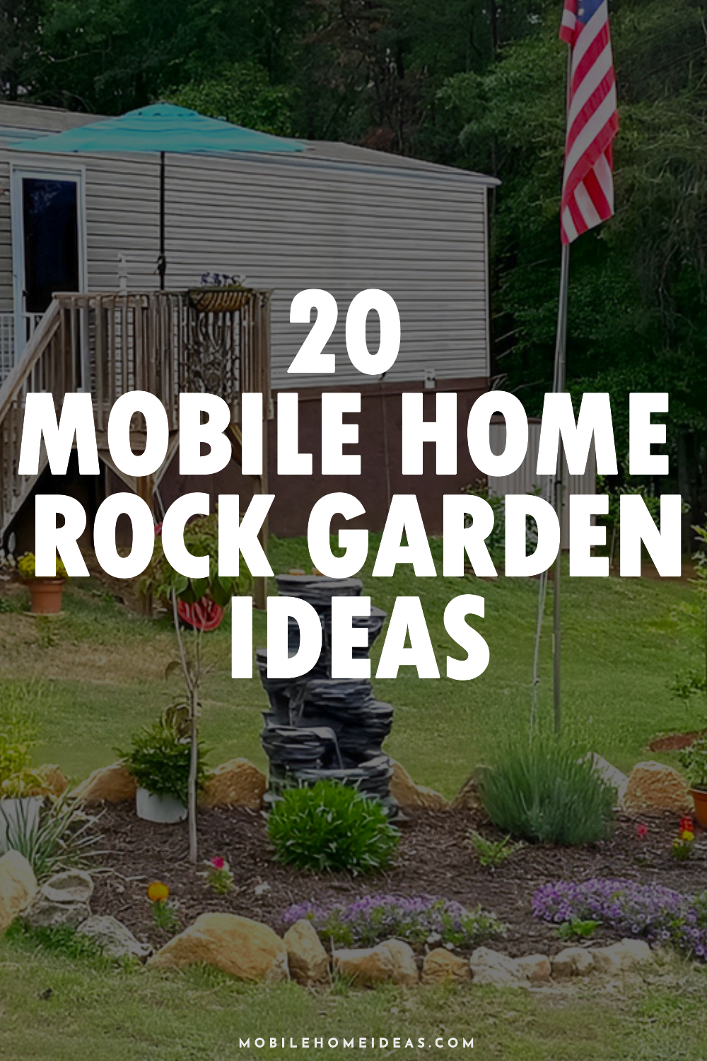 20 Mobile Home Rock Garden Ideas