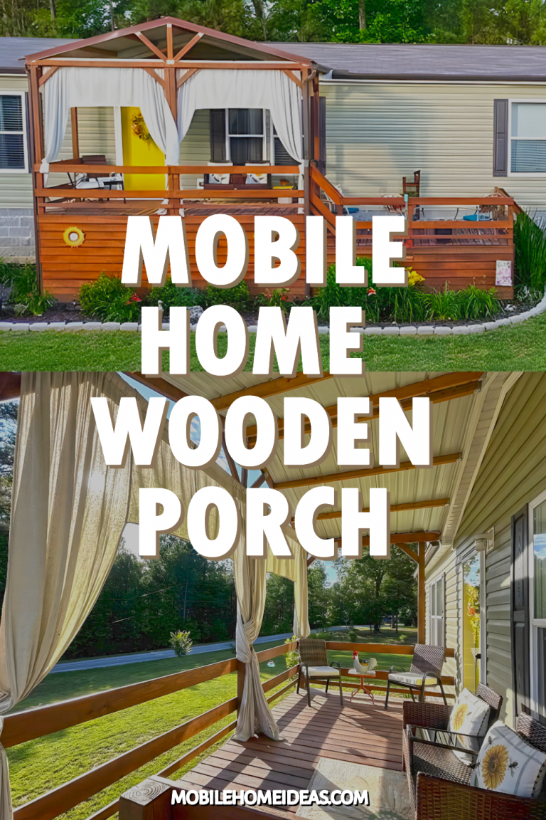 7 Mobile Home Wooden Porch Design Ideas