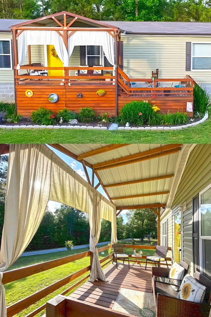 7 Mobile Home Wooden Porch Design Ideas