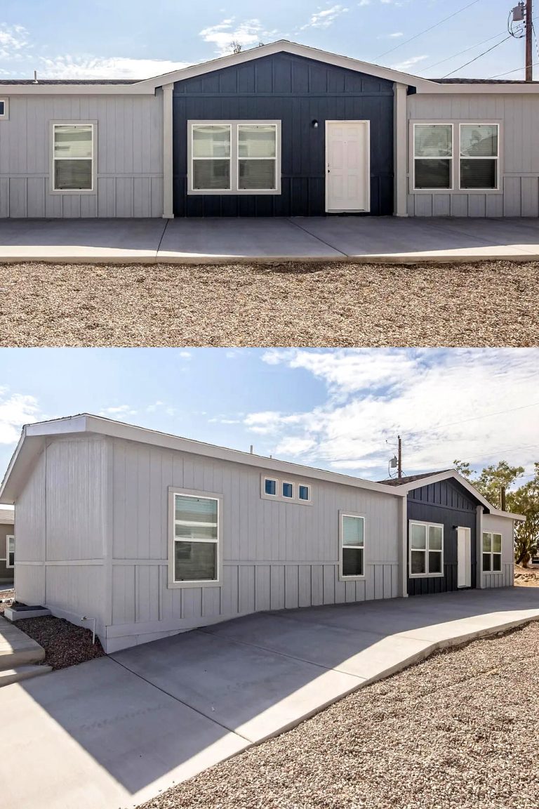 10 Gray Mobile Home Exterior Color Schemes Ideas