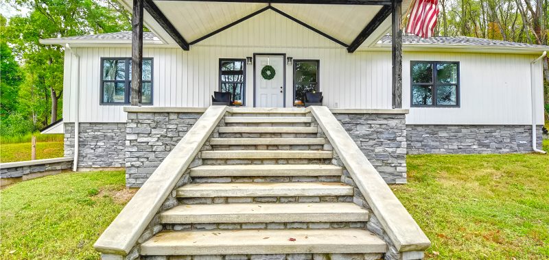 Mobile Home Farmhouse Front Porch