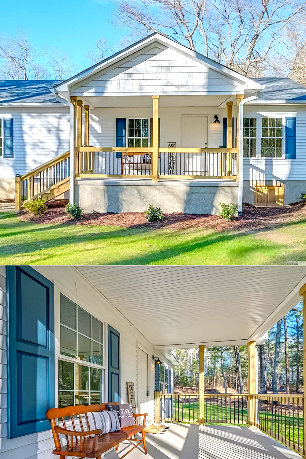 Classic Concrete Porch