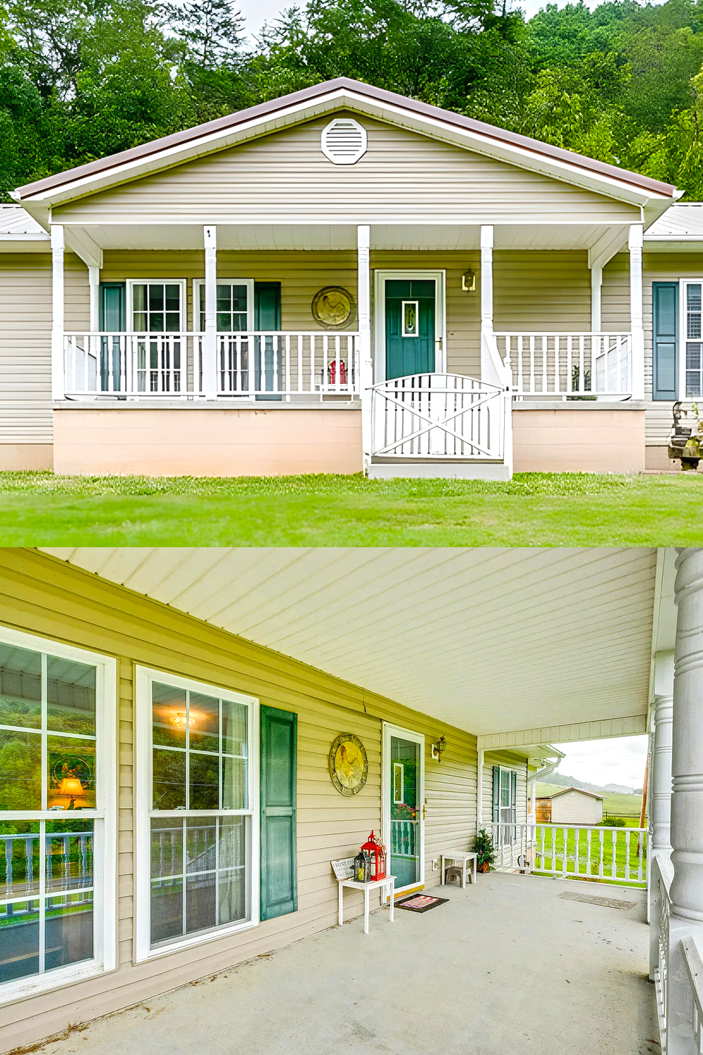 Bright Concrete Porch